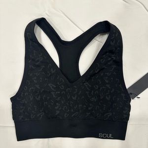 NWT SoulCycle Leopard Print Sports Bra
